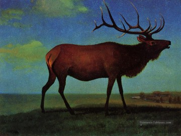 Elk Albert Bierstadt Peinture à l'huile
